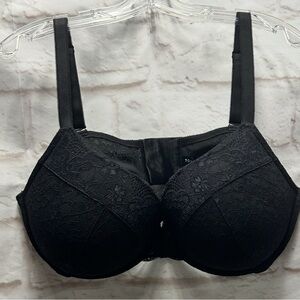 torrid‎ | Intimates & Sleepwear | Torrid Curves Black Lace Push Up  Bra 46DDD